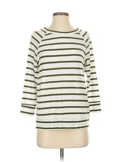 Pre-owned Mix By 41 Hawthorn 3/4 Sleeve Top Ivory Boatneck Tops In White