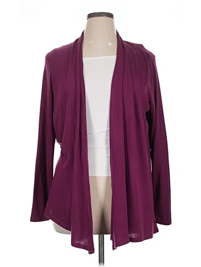 Pre-owned Mix By 41 Hawthorn Cardigan Sweater In Burgundy