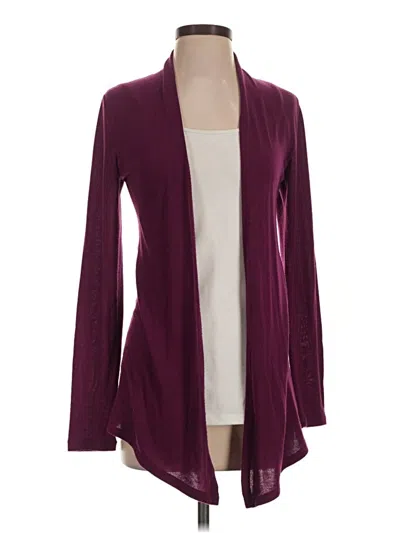 Pre-owned Mix By 41 Hawthorn Cardigan Sweater In Burgundy