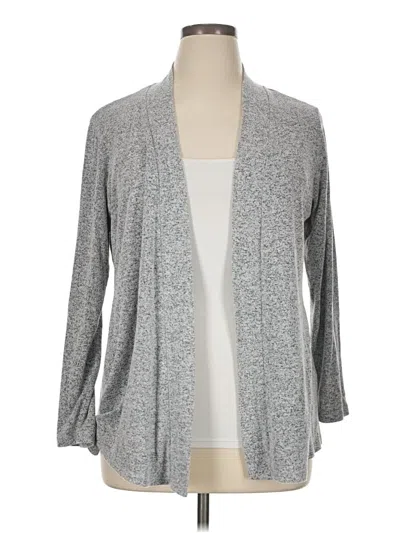 Pre-owned Mix By 41 Hawthorn Cardigan Sweater In Gray