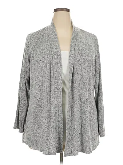 Pre-owned Mix By 41 Hawthorn Cardigan Sweater In Gray