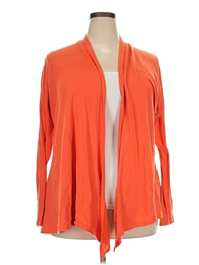 Pre-owned Mix By 41 Hawthorn Cardigan Sweater In Orange