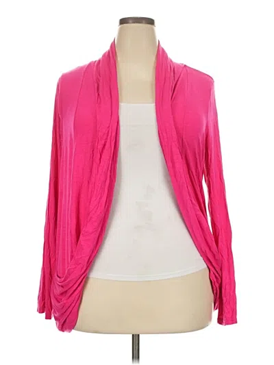 Pre-owned Mix By 41 Hawthorn Cardigan Sweater In Pink