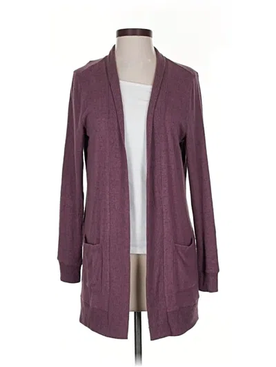 Pre-owned Mix By 41 Hawthorn Cardigan Sweater In Purple
