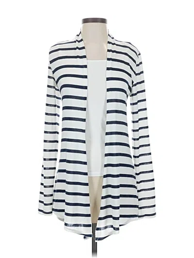 Pre-owned Mix By 41 Hawthorn Cardigan Sweater In White