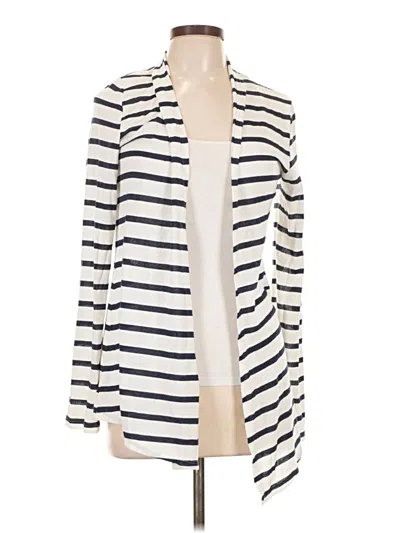 Pre-owned Mix By 41 Hawthorn Cardigan Sweater In White