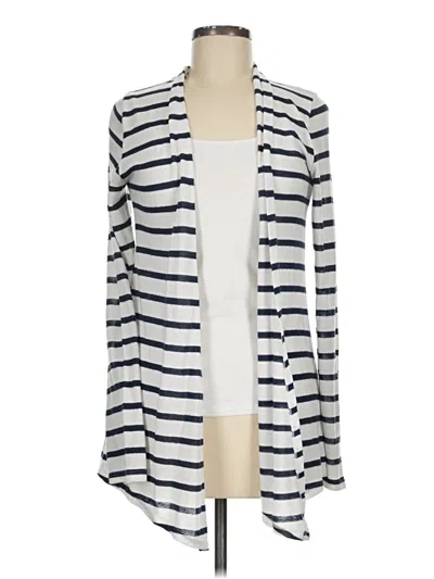 Pre-owned Mix By 41 Hawthorn Cardigan Sweater In White