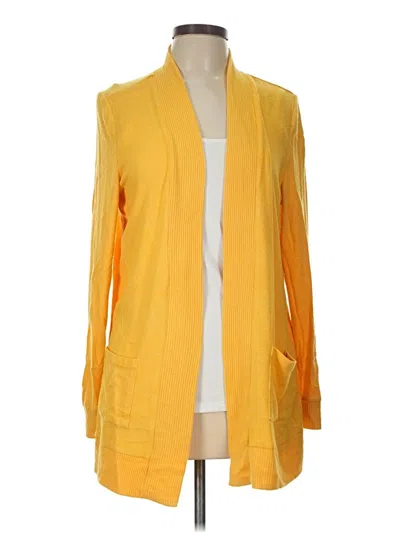 Pre-owned Mix By 41 Hawthorn Cardigan Sweater In Yellow