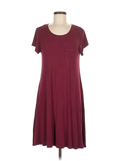 Pre-owned Mix By 41 Hawthorn Casual Dress In Burgundy