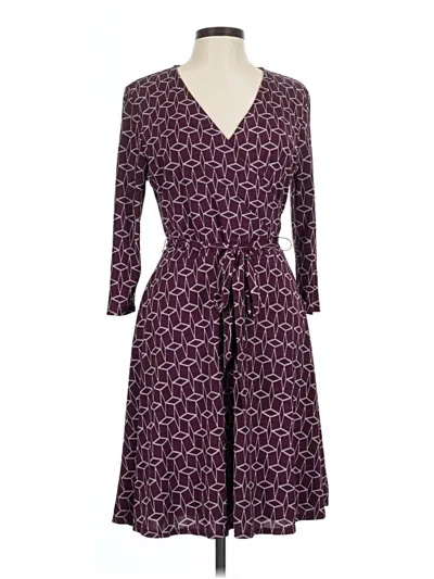 Pre-owned Mix By 41 Hawthorn Casual Dress In Burgundy