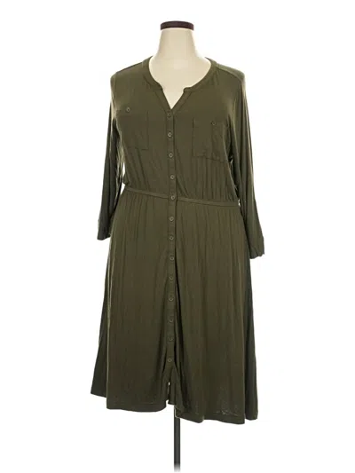 Pre-owned Mix By 41 Hawthorn Casual Dress In Green