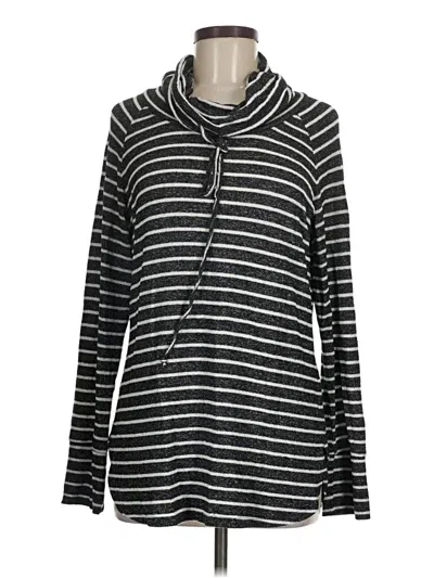 Pre-owned Mix By 41 Hawthorn Long Sleeve Top Gray Cowl Neck Tops
