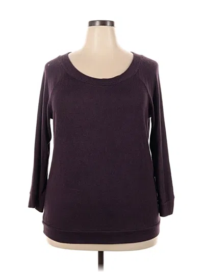 Pre-owned Mix By 41 Hawthorn Pullover Sweater In Purple