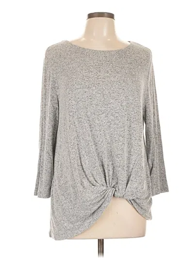 Pre-owned Mix By 41 Hawthorn Pullover Sweater In Silver