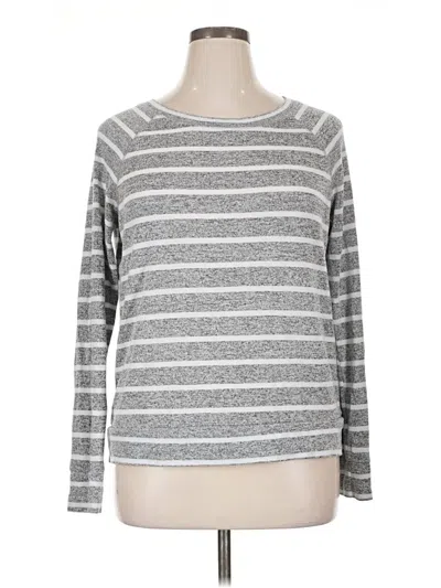 Pre-owned Mix By 41 Hawthorn Pullover Sweater In Silver