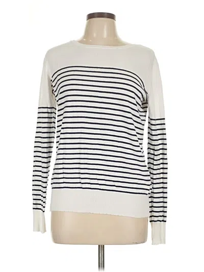 Pre-owned Mix By 41 Hawthorn Pullover Sweater In White