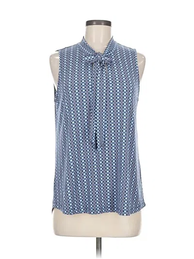 Pre-owned Mix By 41 Hawthorn Sleeveless Blouse In Blue