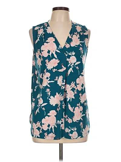 Pre-owned Mix By 41 Hawthorn Sleeveless Blouse In Teal