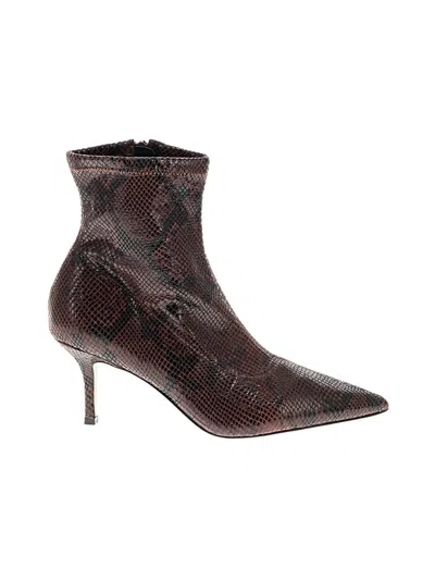 Pre-owned Mix No 6 Ankle Boots In Brown
