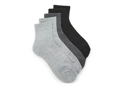 Mix No 6 Mix No. 6 Athletic Cushioned Performance Quarter Crew Socks 5 Pack In Multi