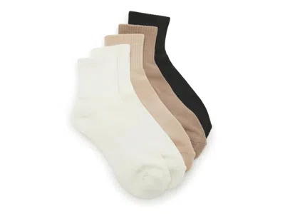 Mix No 6 Mix No. 6 Athletic Cushioned Performance Quarter Crew Socks 5 Pack In Multi