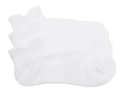 Mix No 6 Mix No. 6 Cush Double Tab No Show Socks 3 Pack In White