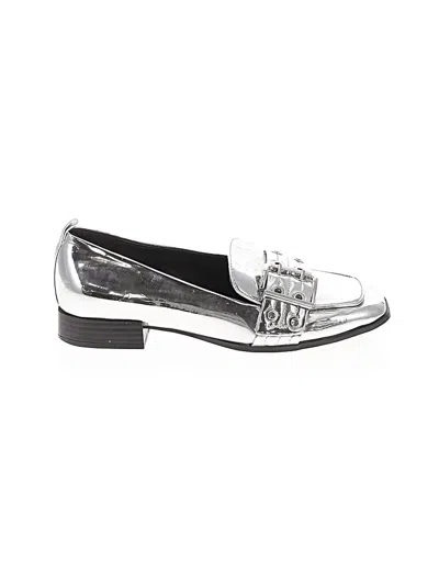 Pre-owned Mix No 6 Flats In Gray