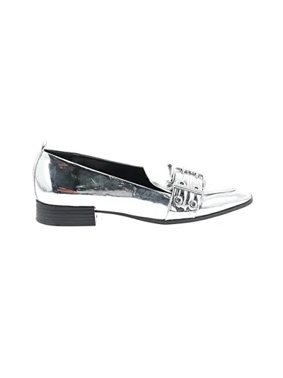 Pre-owned Mix No 6 Flats In Silver