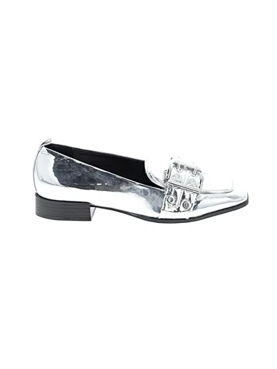 Pre-owned Mix No 6 Flats In Silver
