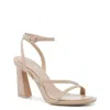 Mix No 6 Harllow Sandals Womens Fall Nude Ankle Strap Block Heel Gal463 In Nude