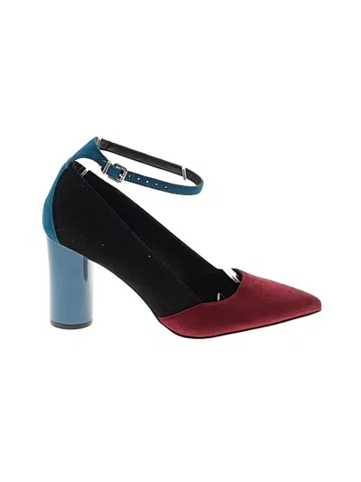 Pre-owned Mix No 6 Heels In Burgundy