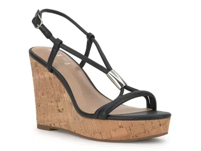 Mix No 6 Mix No. 6 Saphie Wedge Sandal In Black