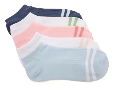 Mix No 6 Mix No. 6 Varsity Stripe No Show Socks 5 Pack In Multi