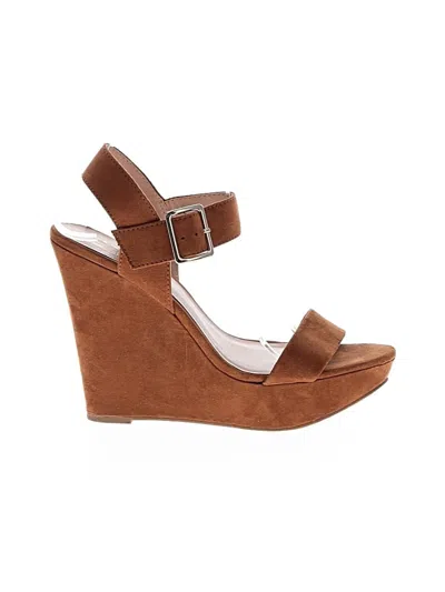 Pre-owned Mix No 6 Wedges In Brown