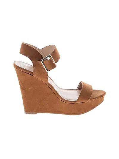 Pre-owned Mix No 6 Wedges In Brown