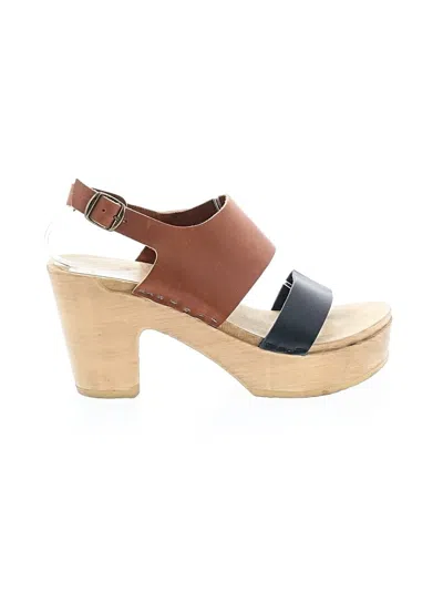 Pre-owned Mix No 6 Wedges In Brown