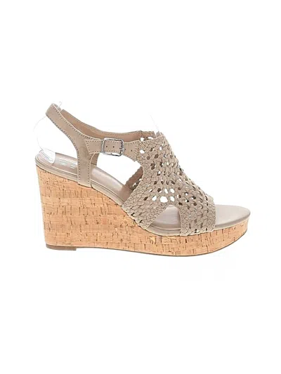 Pre-owned Mix No 6 Wedges In Tan
