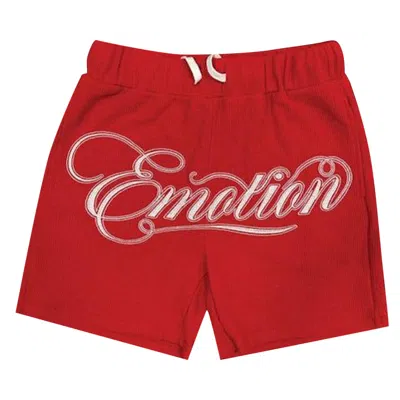 Pre-owned Mixed Emotion Emotion Signature Shorts 'red' | Men's Size S