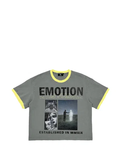 Mixed Emotion Eternal Graphic-print T-shirt In Gray