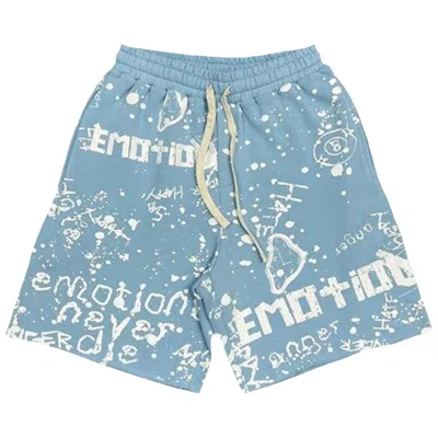 Pre-owned Mixed Emotion S Graffiti Shorts 'blue' | Men's Size Xl