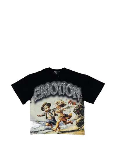 Mixed Emotion Seaside Graphic-print Cotton T-shirt In Multi