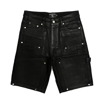 Pre-owned Mixed Emotion Worker Wax Shorts 'black' | Men's Size 36
