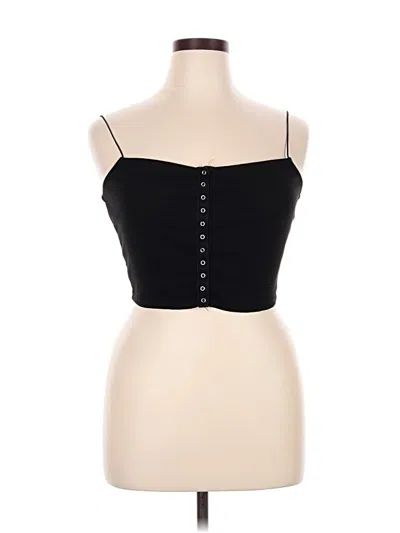 Pre-owned Mixed Threads Tube Top Black Strapless Neckline Tops