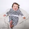 Mixed Up Clothing Kids'  Baby Crewneck Sweatshirt And Jogger Pants Set In Black/white/hello