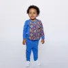 Mixed Up Clothing Kids'  Baby Crewneck Sweatshirt And Jogger Pants Set In Blue Multicolor