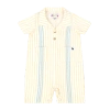 Mixed Up Clothing Bordado Baby Romper In Neutral