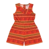 Mixed Up Clothing Kids'  Girls Volant Ruffle Shorts Romper In Jacquard Stripe