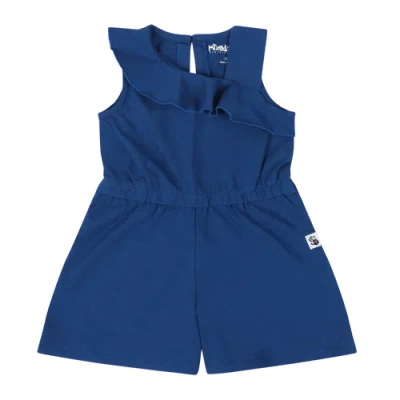 Mixed Up Clothing Kids'  Girls Volant Ruffle Shorts Romper In Sodalite Blue