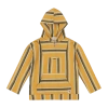 Mixed Up Clothing Kids Baja Hoodie In Baja Stripe Rust