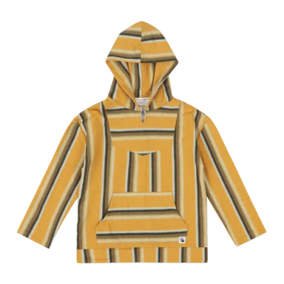 Mixed Up Clothing Kids Baja Hoodie In Baja Stripe Rust